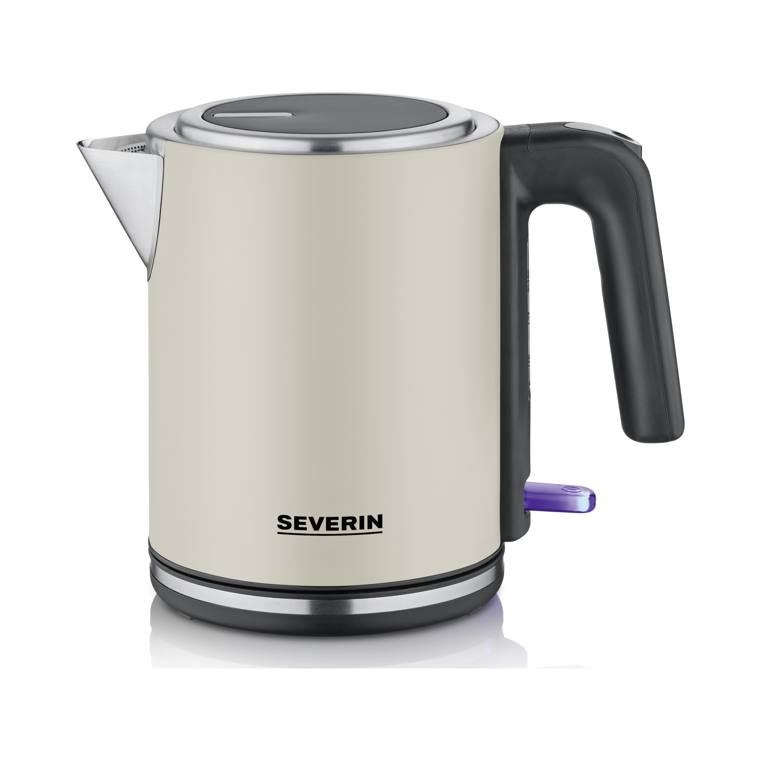 Czajnik elektryczny Severin Wk 9574 2400 W 1 l beżowy/brązowy
