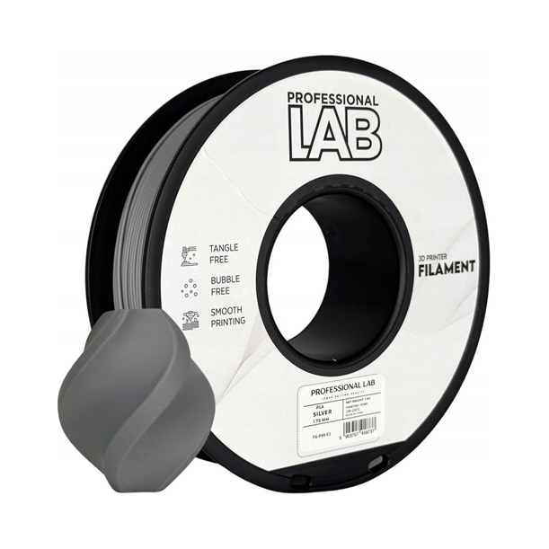 Filament Pla Professional Lab 1,75 mm 1000 g srebrny