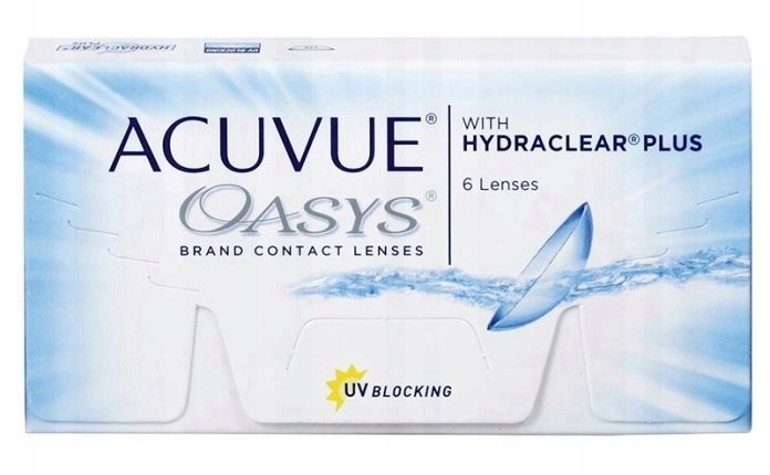 Soczewki kontaktowe Acuvue Oasys 6szt duży zakres mocy komfort użytkowania