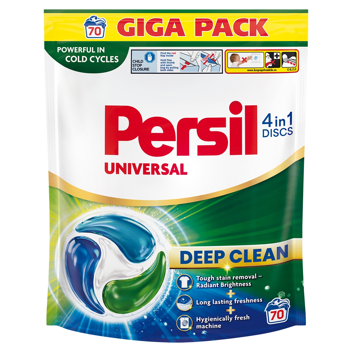Levně Persil Discs 4v1 Universal prací kapsle 70 praní
