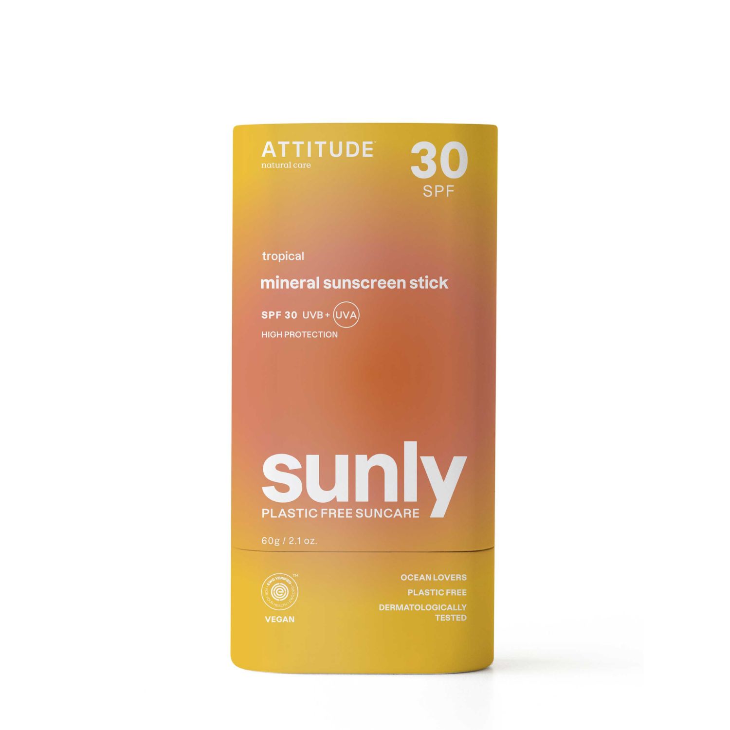 Minerální opalovací krém Attitude Sunly Spf 30 s vůní Tropical 60 g