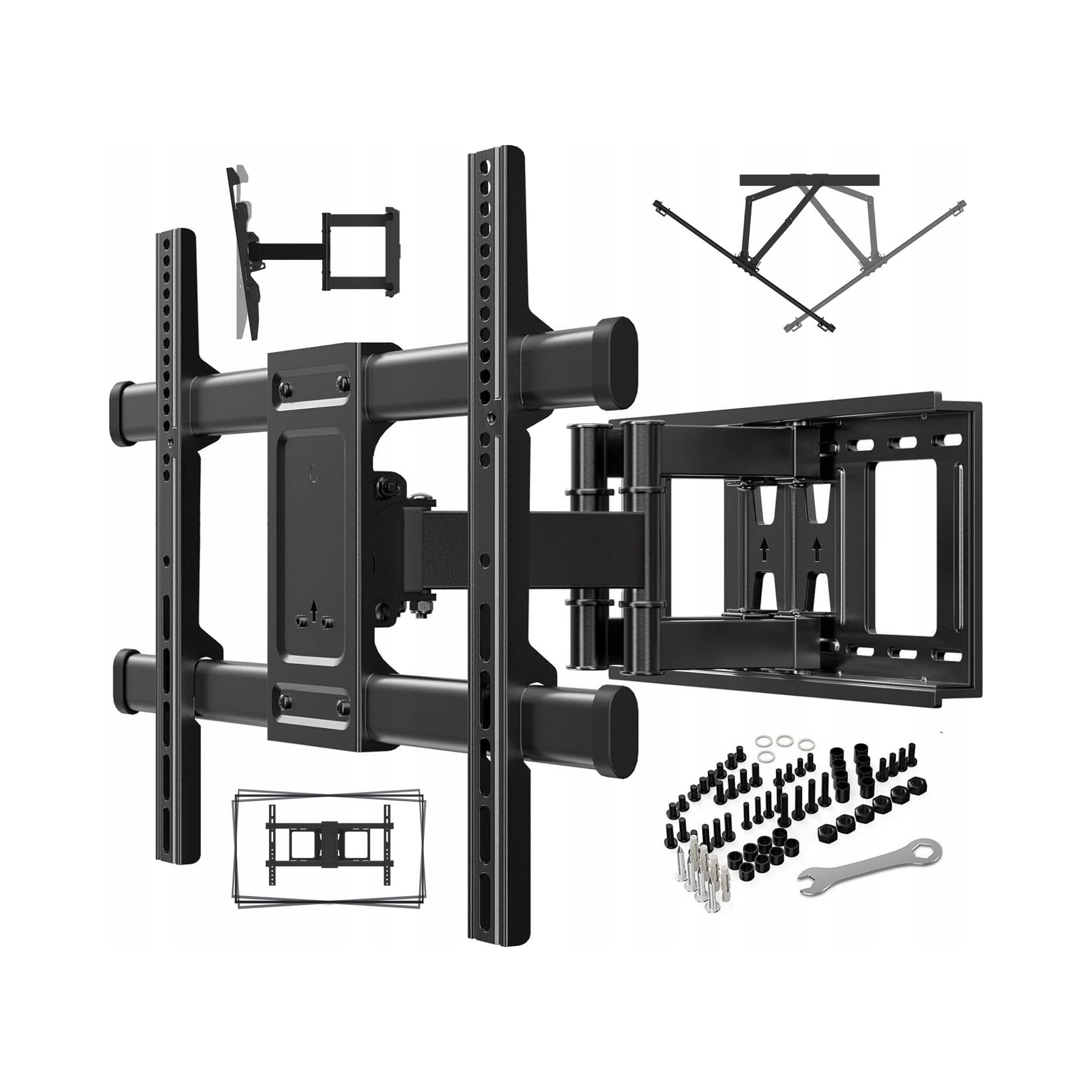 Certyfikowany solidny obrotowy uchwyt do telewizora wieszak Tv