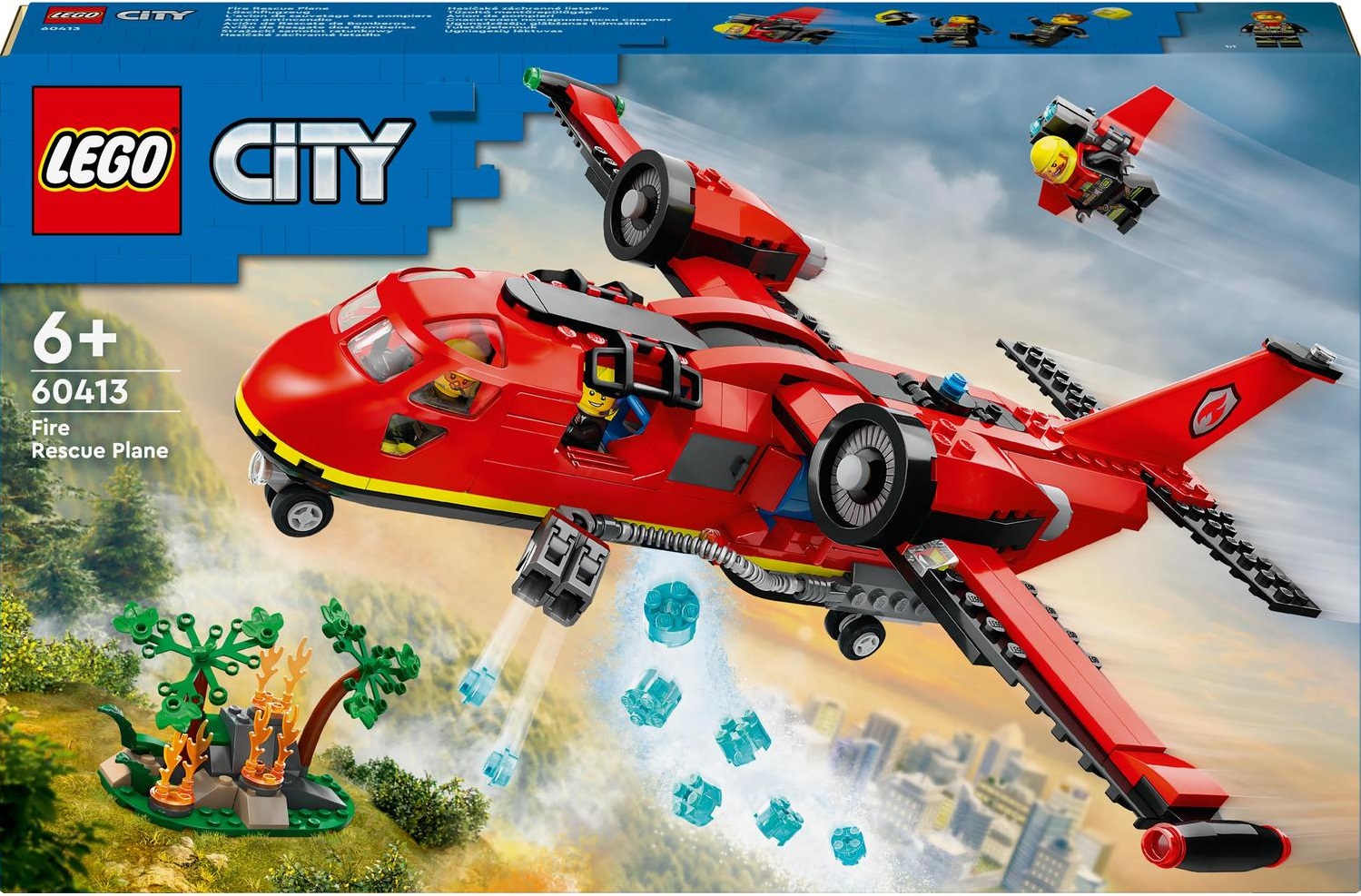 KLOCKI LEGO CITY STRAŻACKI SAMOLOT RATUNKOWY PREZENT DLA 6,7,8 LATKA Minimalny wiek dziecka 6