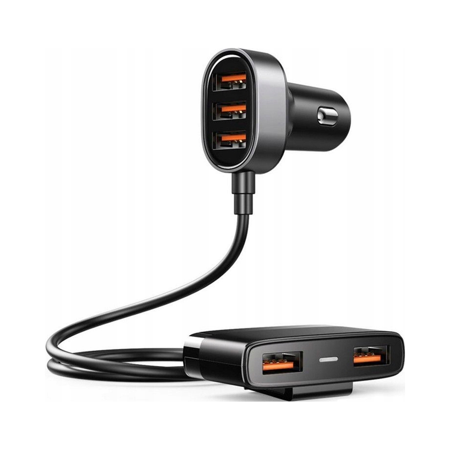 Joyroom szybka ładowarka samochodowa 5x Usb 6,2 A z przedłużaczem (jr-