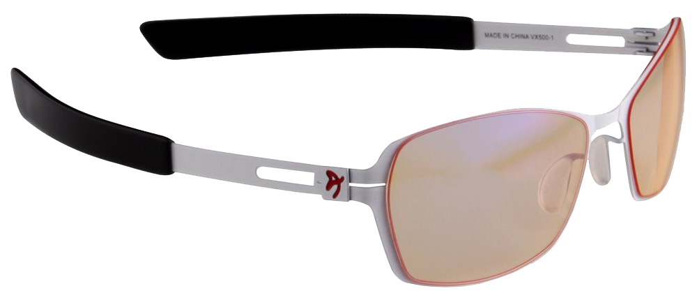 Arozzi herní brýle Visione VX-500 White/ bíločerné obroučky/ jantarová skla