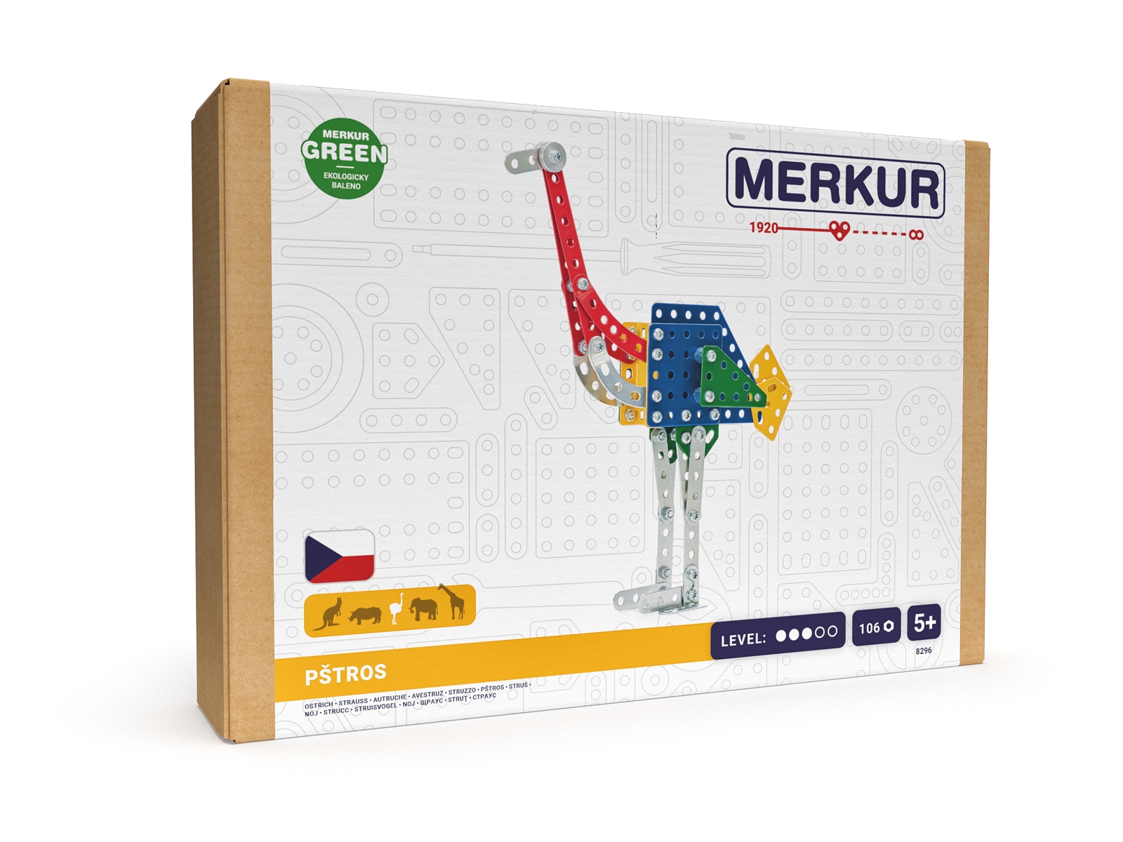 Merkur - Zoo - Struś, 106 elementów