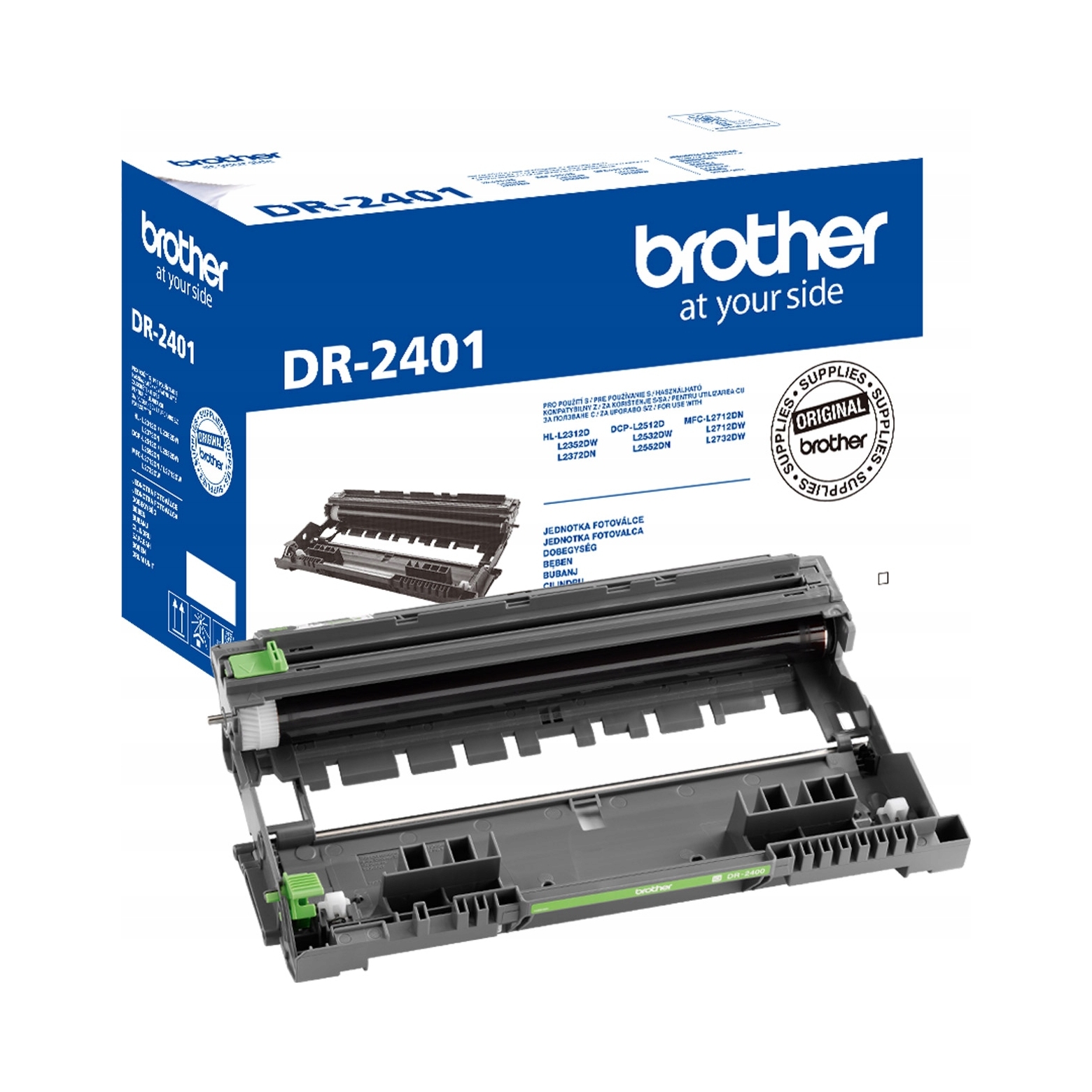 Valec Brother DR-2401 pre L2352DW L2512D L2532DW L2712 L2752DW, výdrž 12
