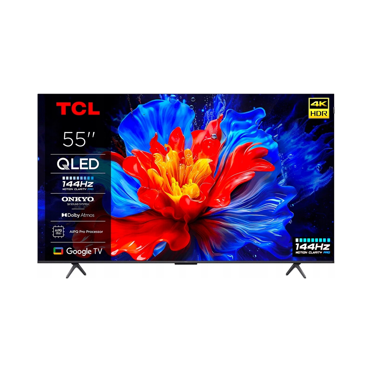 TCL 55P8K 55" QLED 4K 144Hz Google TV Dolby Vision Dolby Atmos HDMI 2.1 DVB-T2