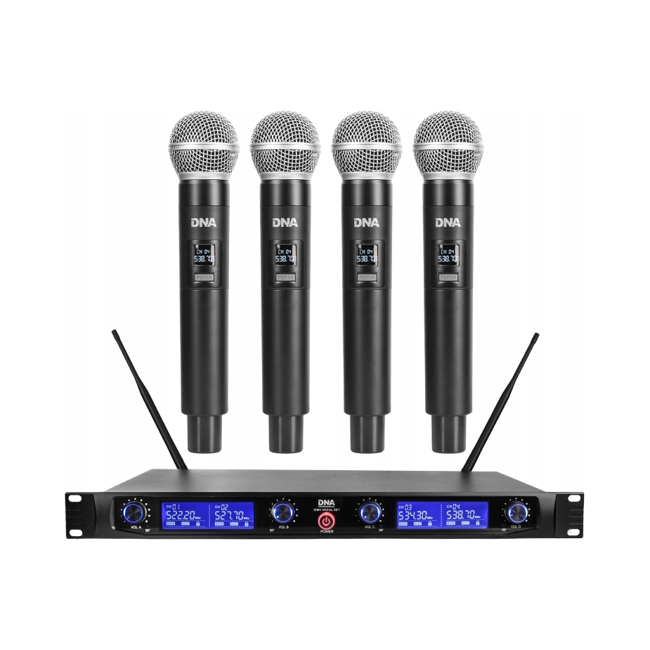 Dna WM4 Vocal Set bezdrátový mikrofon 4x vysílač