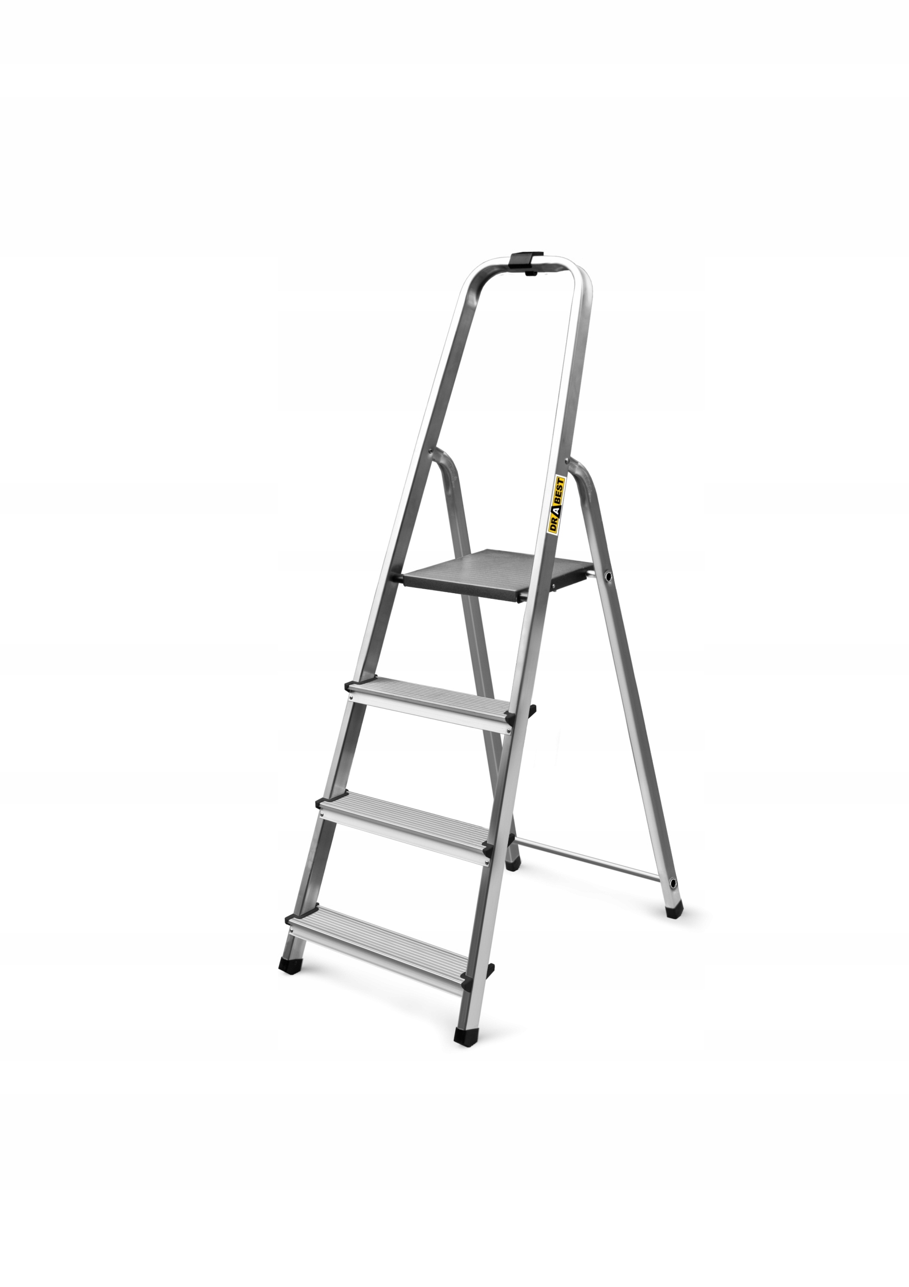 Drabina domowa aluminiowa 4-stopniowa 125 kg