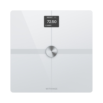 Koupelnová váha Digitální osobní váha pro rozšířené složení těla Bílá