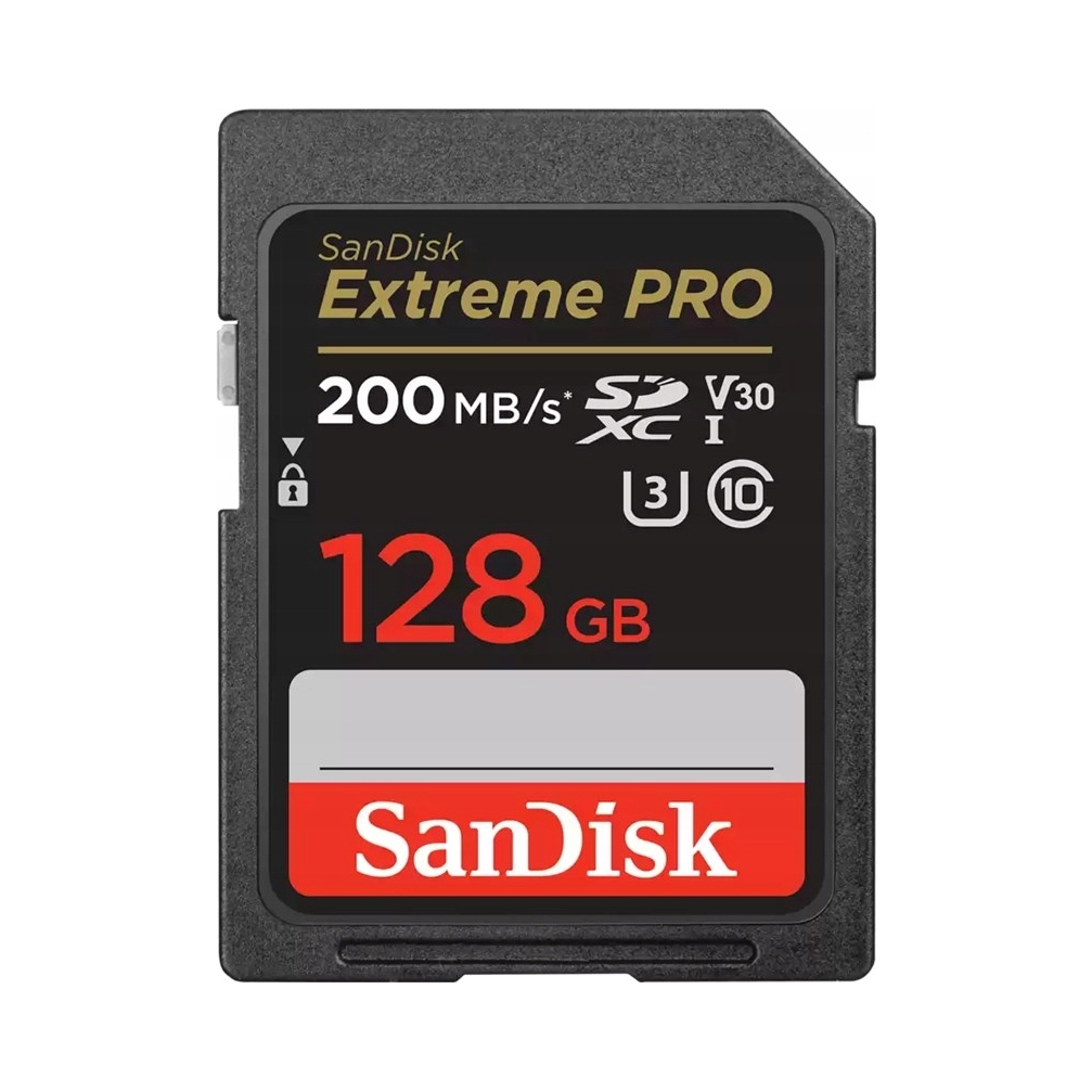 Paměťová karta Sandisk Extreme Pro Sdxc 128 Gb 200/90 MB/s V30 Uhs-i U3