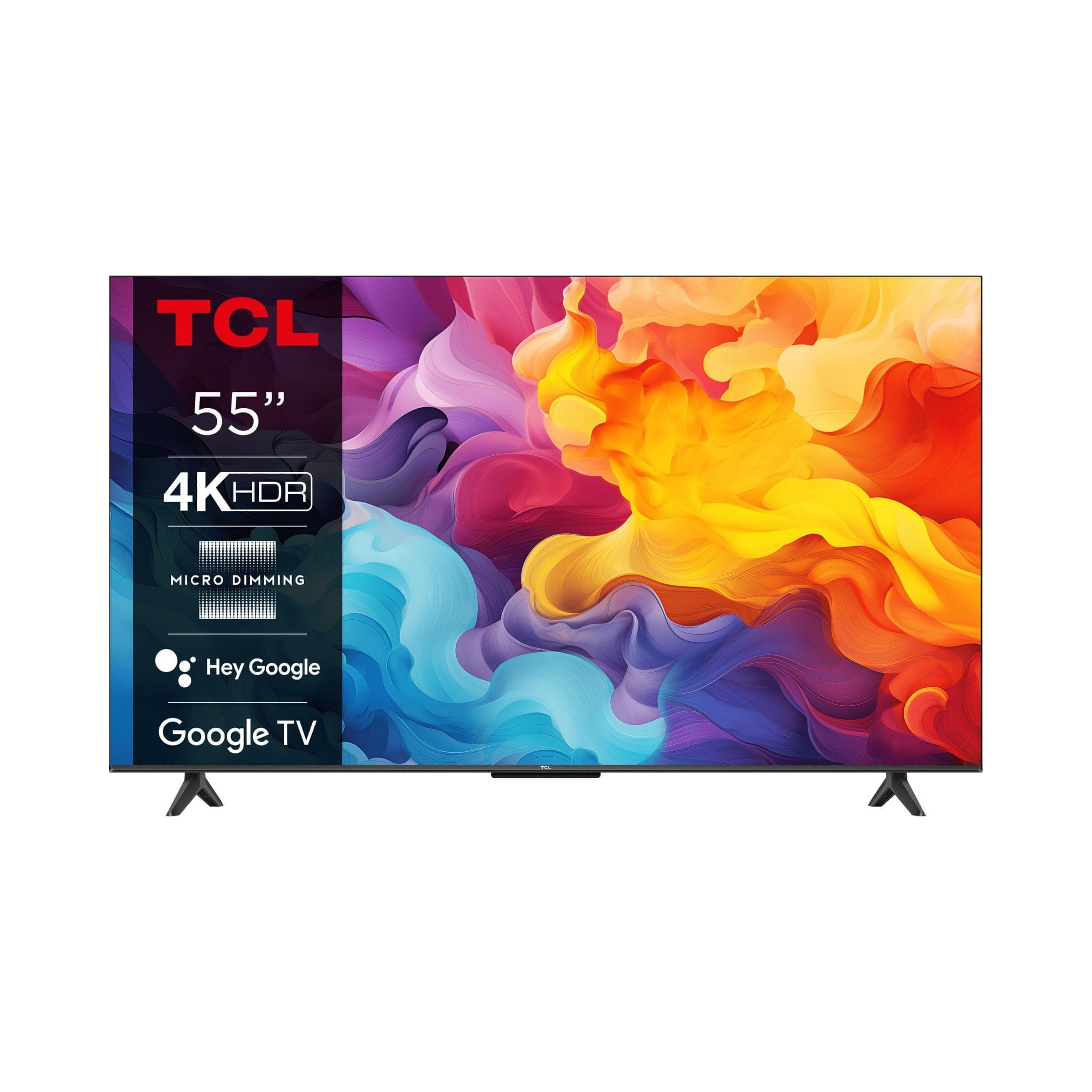 Telewizor 55 cali Led Tcl 55V6B Google Tv 4K Uhd czarny