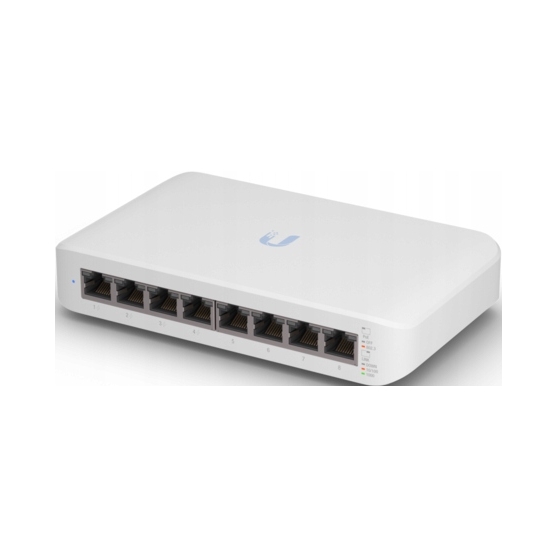 Switch riaditeľný Ubiquiti USW-LITE-8-POE 8x1Gb