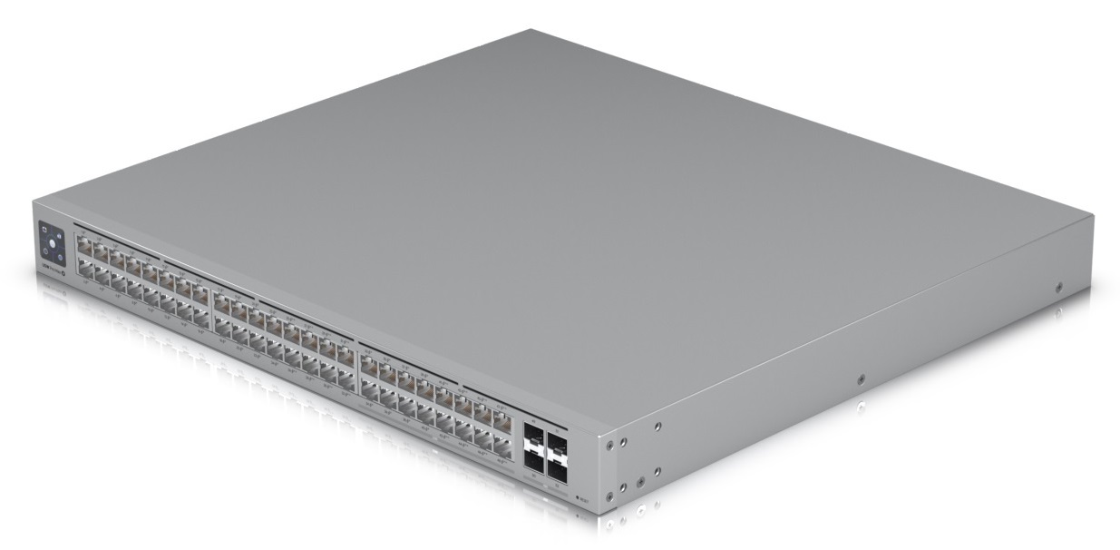 UBIQUITI UniFi Switch Pro Max, 48 port, Layer 3, (32) GbE PoE+, (16) 2.5 GbE PoE++, (4) 10G SFP+, 700W — 3