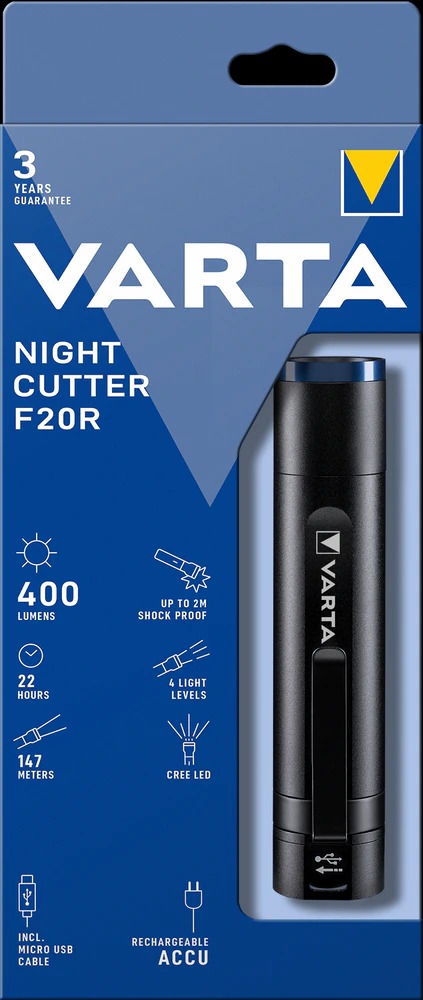 Latarka varta high optics f20 18900 night cutter