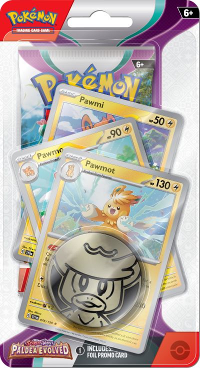 TCG: SV02 Paldea Evolved Premium Checklane Blister Pawmot