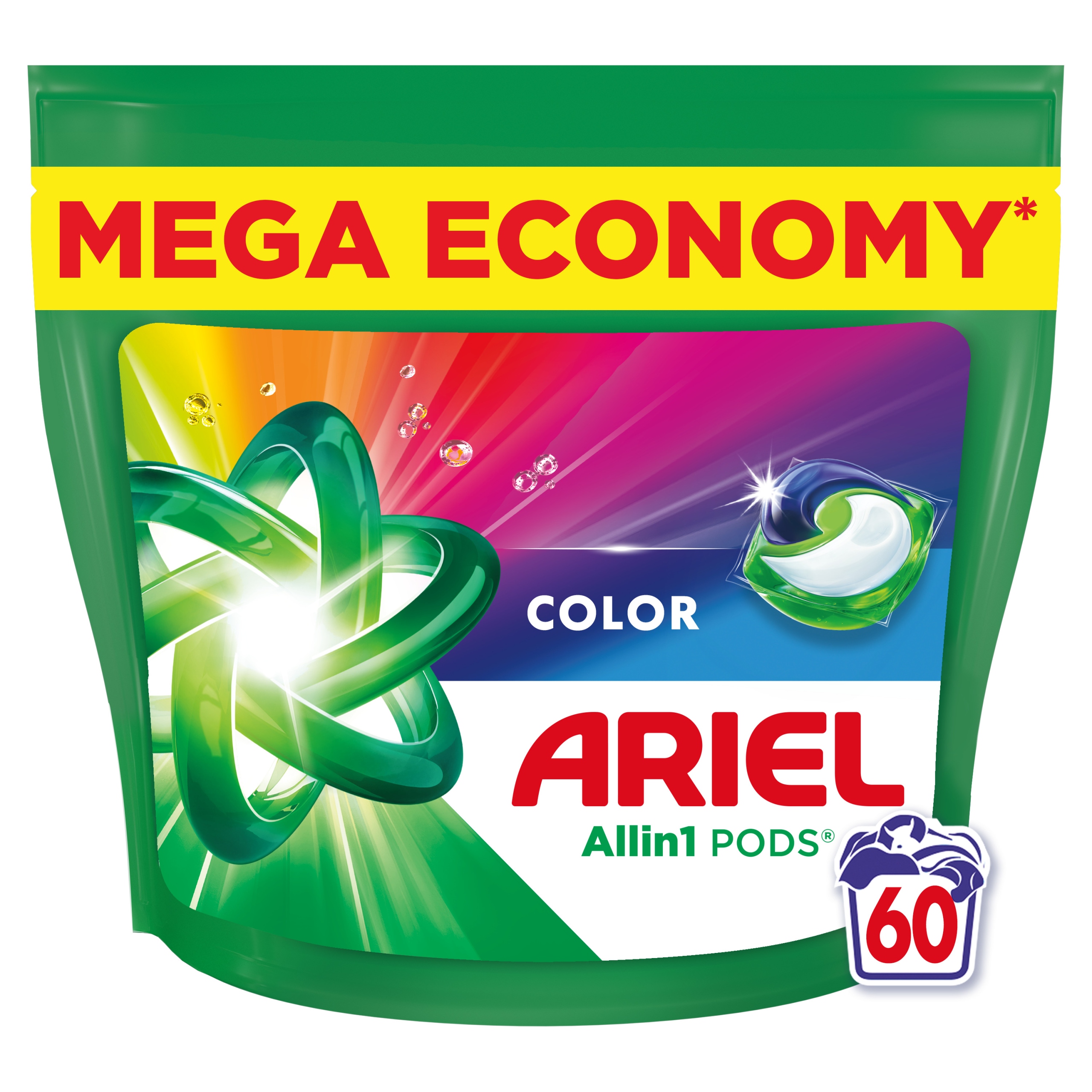Levně Ariel Color Allin1, kapsle na praní, 60 praní