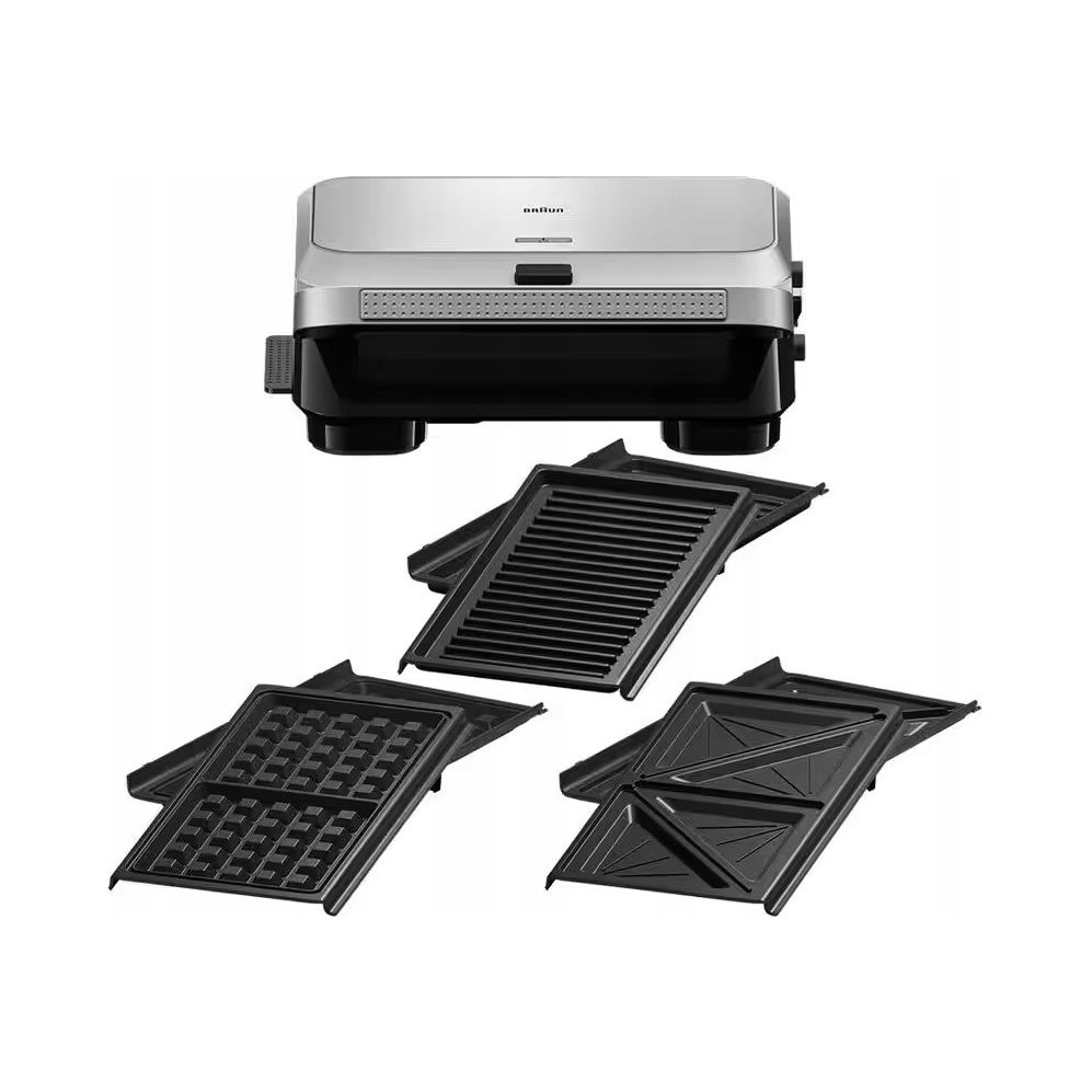Braun Sendvičovač Vaflovač Toustovač 3v1 Do Sendvičov Toastov Vaflí Gril 800 W