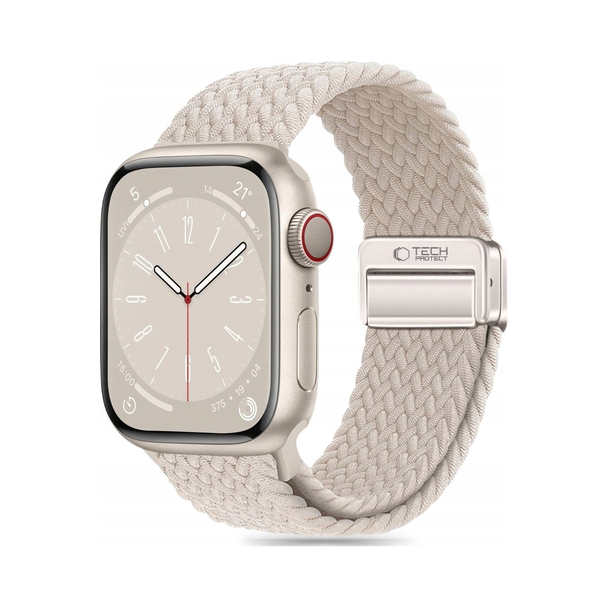 Tech- Protect Nylonmag Apple Watch 8 9 10 11 Se (40 41 42 mm) Natural
