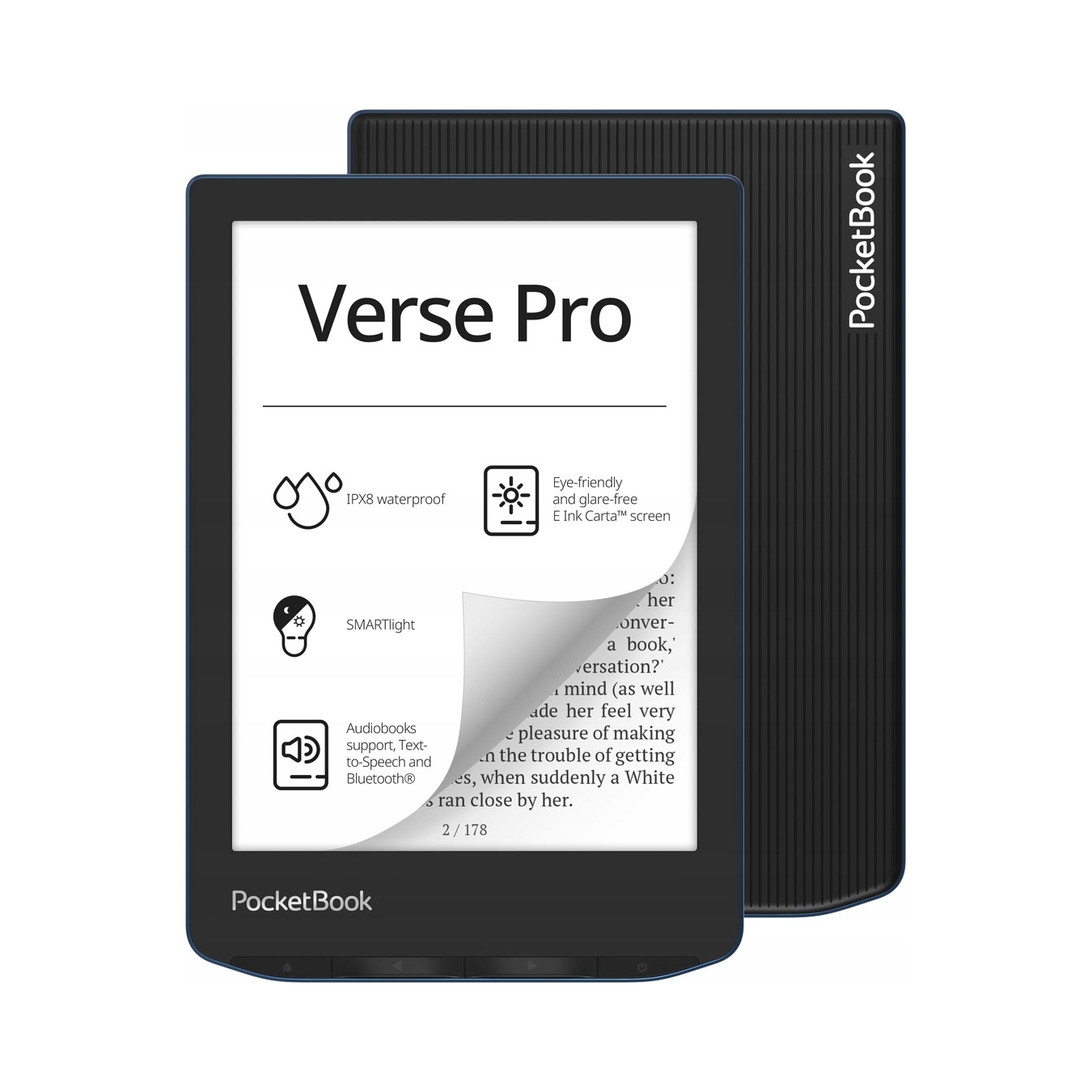 Čítačka Verse Pro PocketBook 6-palcový čierny