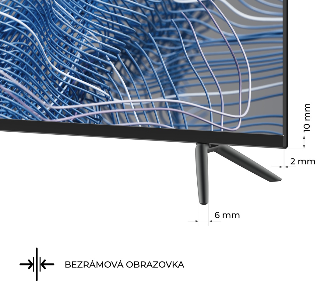 TV LED 50" KIVI 50U740NB 4K UHD Smart Android TV WiFi Bluetooth Marka KIVI