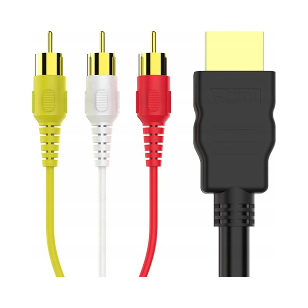 Kabel Retoo adapter cinch HDMI - 3x RCA (cinch) 1,5 m