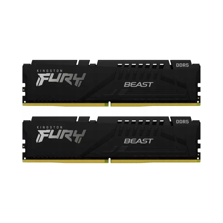 Pamäť Ram Kingston Fury Beast DDR5 128GB (2x 64GB) 5600 CL40 Expo Čierna