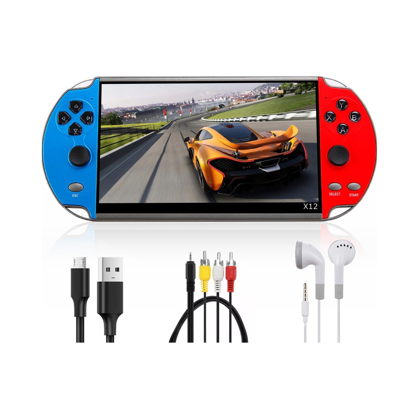 Mini Konsola Przenośna do gier retro X12 5,1 cala