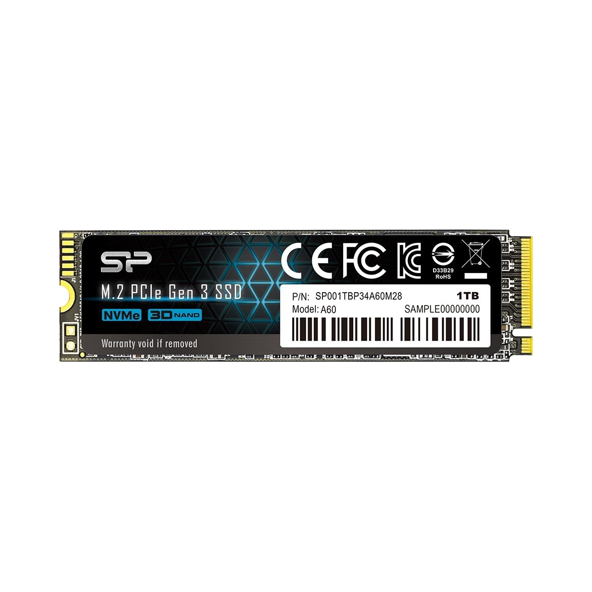 Dysk SSD Silicon Power 1TB A60 P34A60 M.2 PCIe NVMe