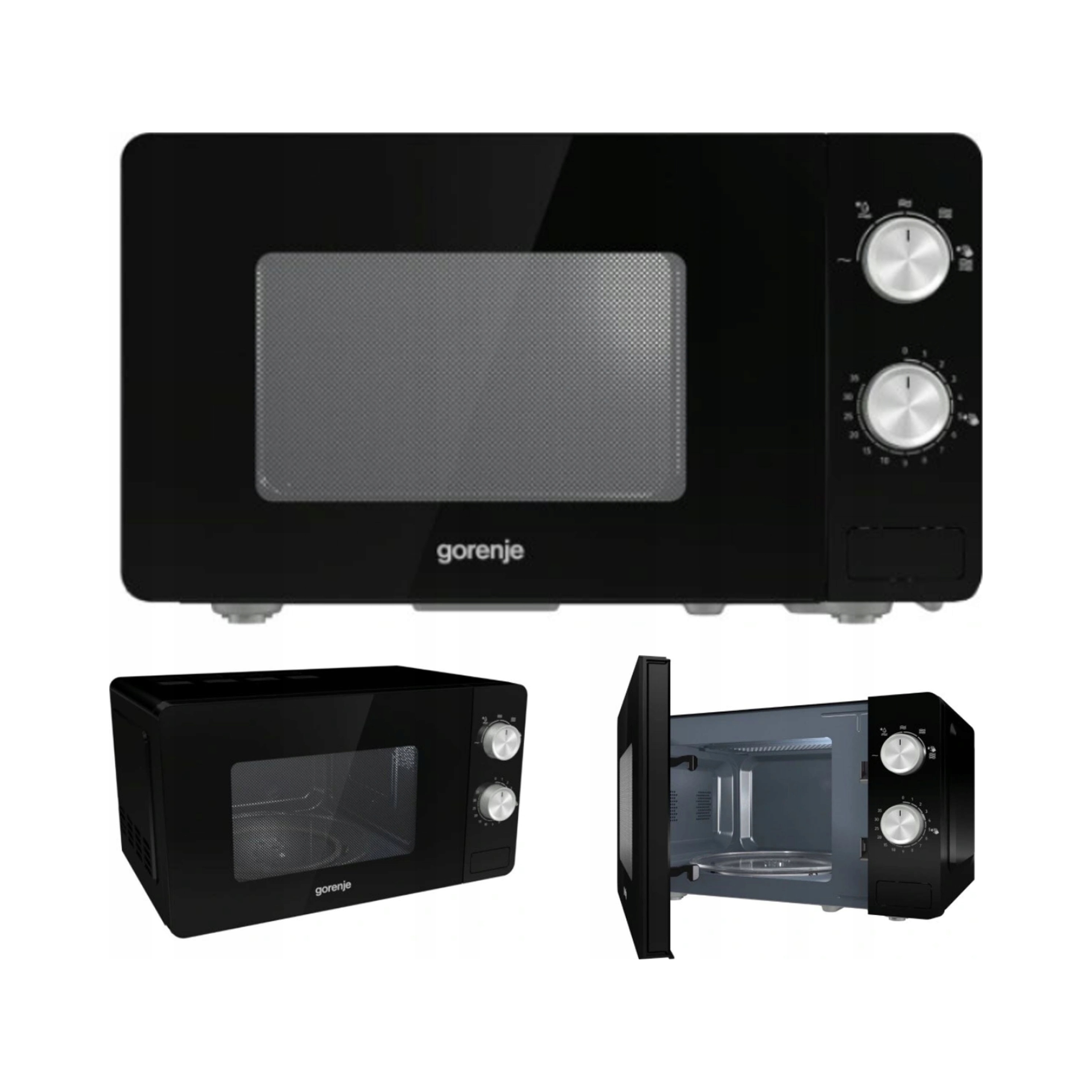 Kuchenka mikrofalowa Gorenje MO20E1B czarna 20l 800W