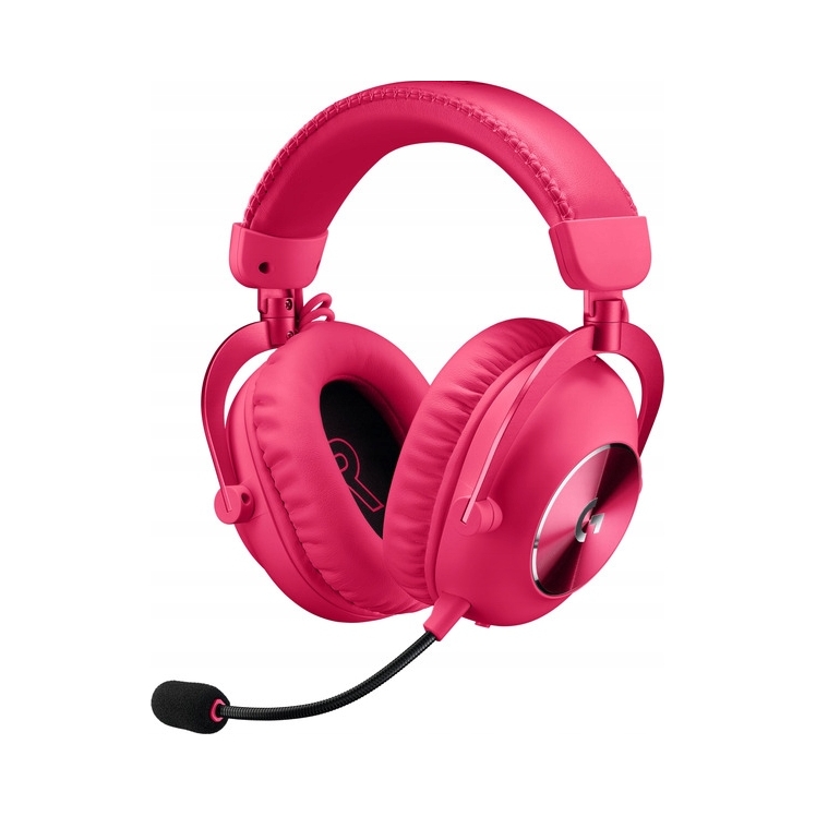 Logitech G Pro X2 Lightspeed Vezeték nélküli fejhallgató Magenta mikrofonnal