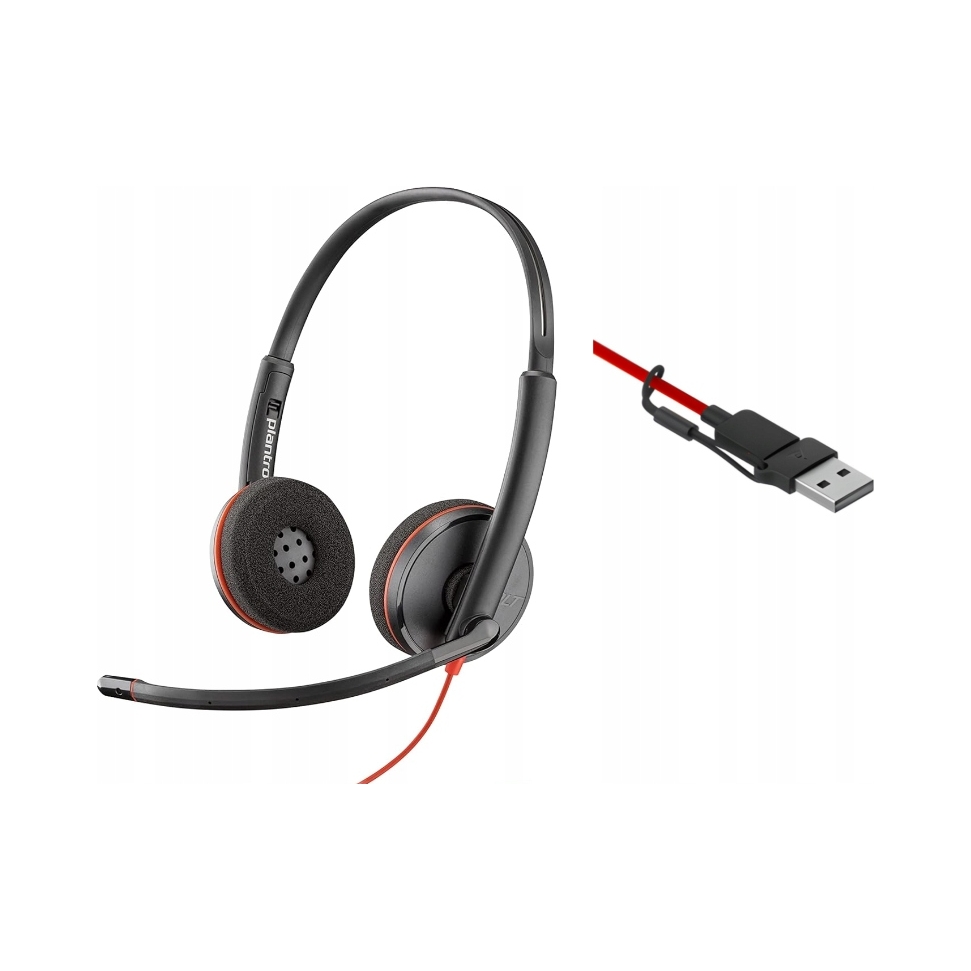 Poly Blackwire 3220 Usb-a/c fülhallgató 8X228A6