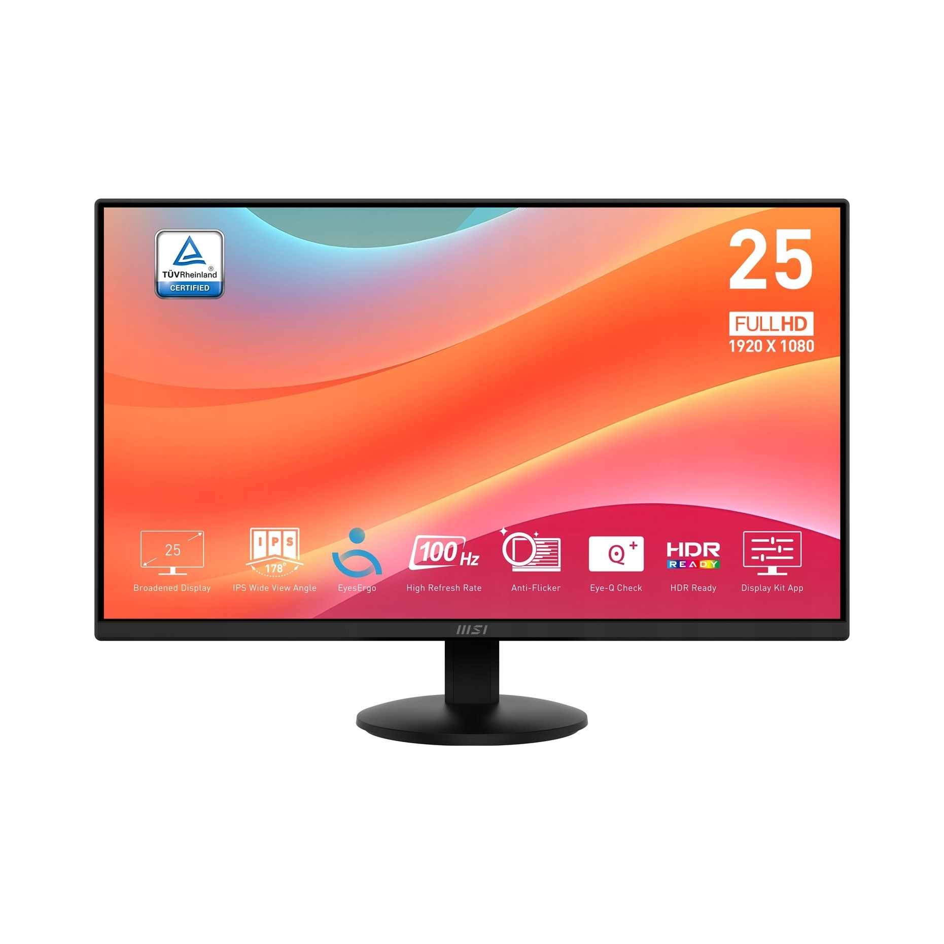 Monitor LCD Msi MP252L 25" 1920 x 1080 px Ips Pls