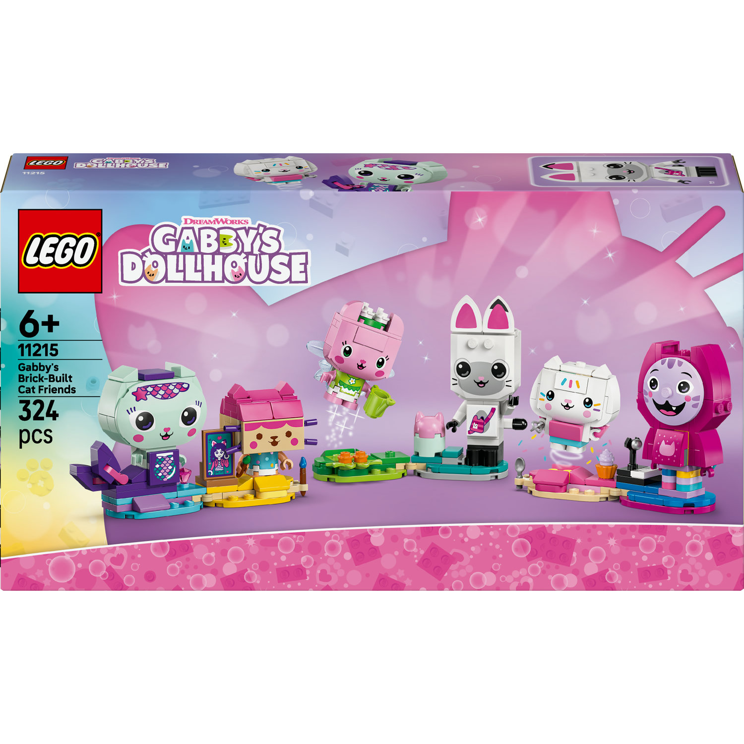 Lego 11215 Gábinin Kouzelný Domek kpl Kočičí přátelé Gabi z kostek 6+ 324ks