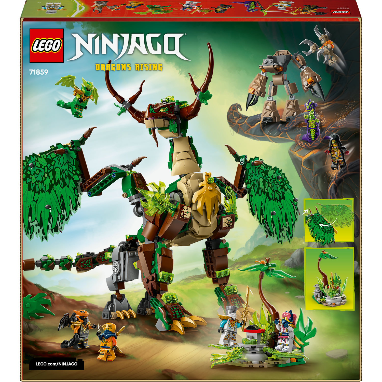 Sada Lego 71859 Ninjago Drak života 1050 El Stavebnice pro skládání Dárek
