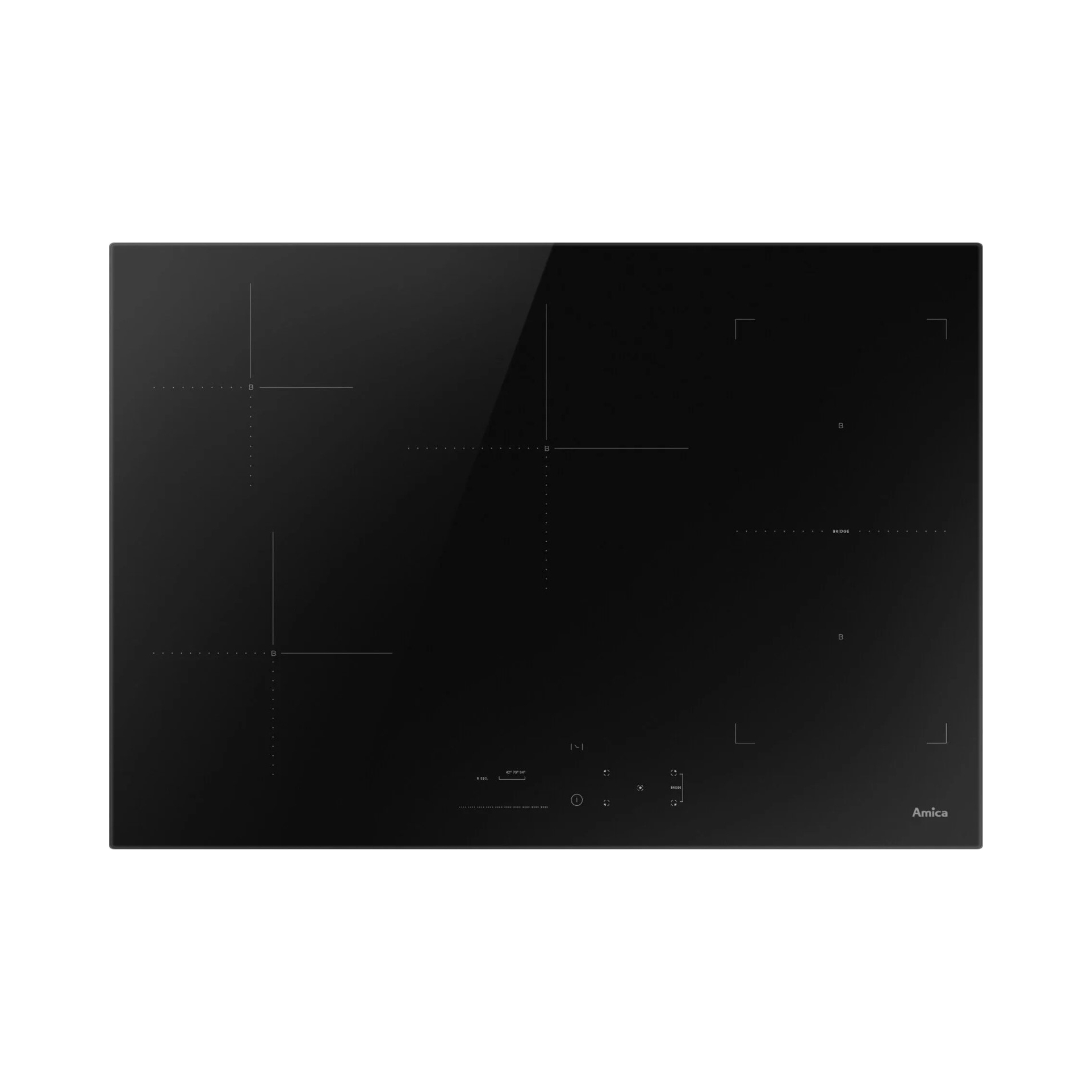 Indukční varná deska Amica PI7553PHTSU 2.0 černá 5 topných polí