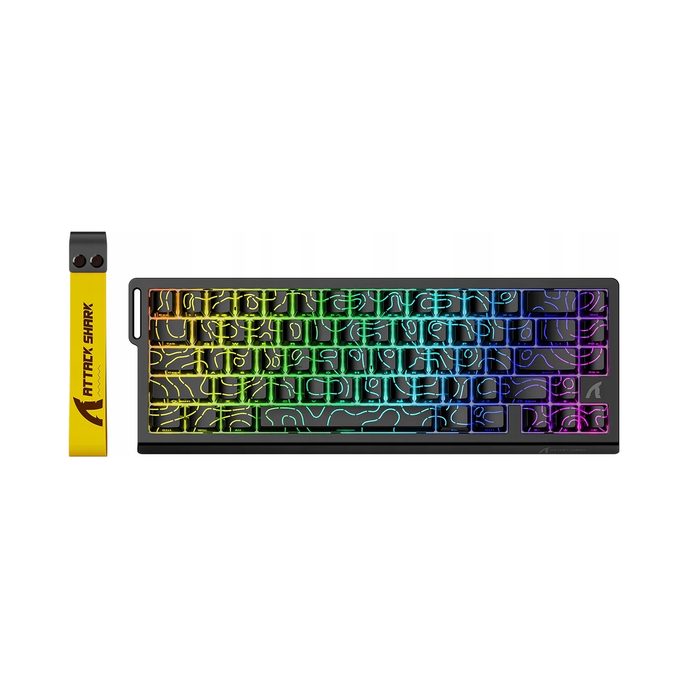 Magnetická klávesnica Attack Shark X68HE Black Contour Rgb 70% X68 He
