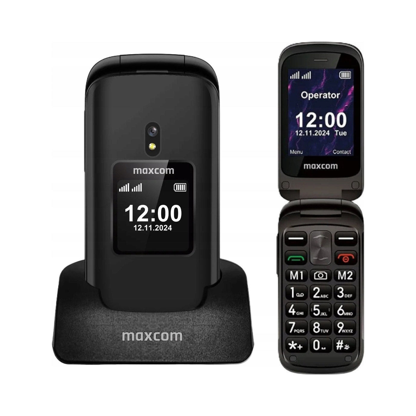 Telefon komórkowy Maxcom MM834 4G L 4G z klapką stacja ładująca senior