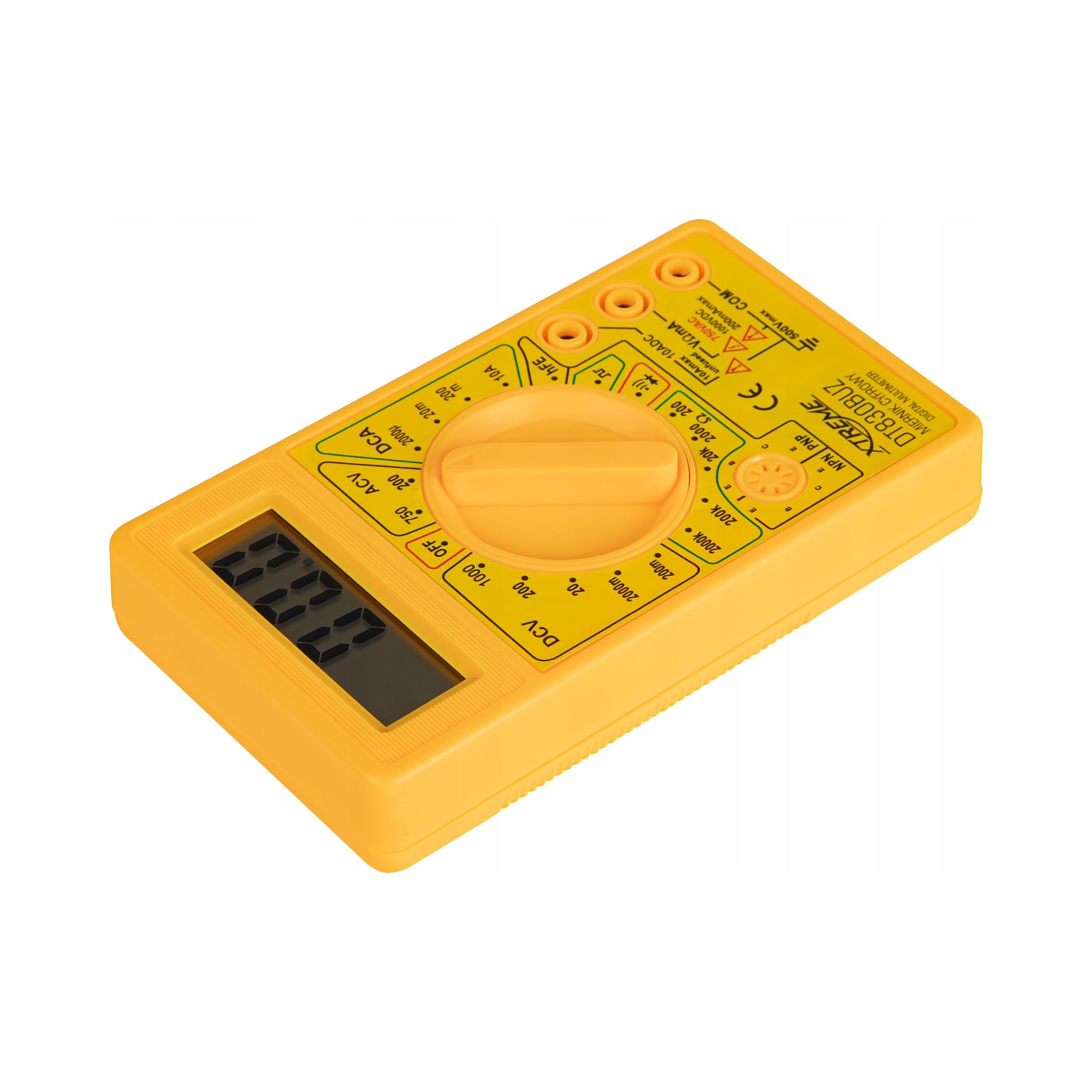 Multimetr Ręczny Cyfrowy Xtreme DT830BUZ Miernik Tester Prądu Napięcia LCD