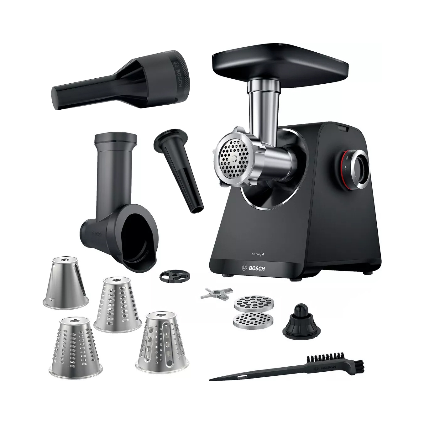 Maszynka do mielenia mięsa Bosch MFWS440B 3 sitka 4 tarki nadziewarka