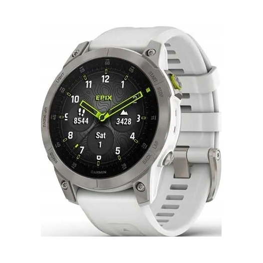 Zegarek sportowy Garmin Epix 2 Sapphire biały