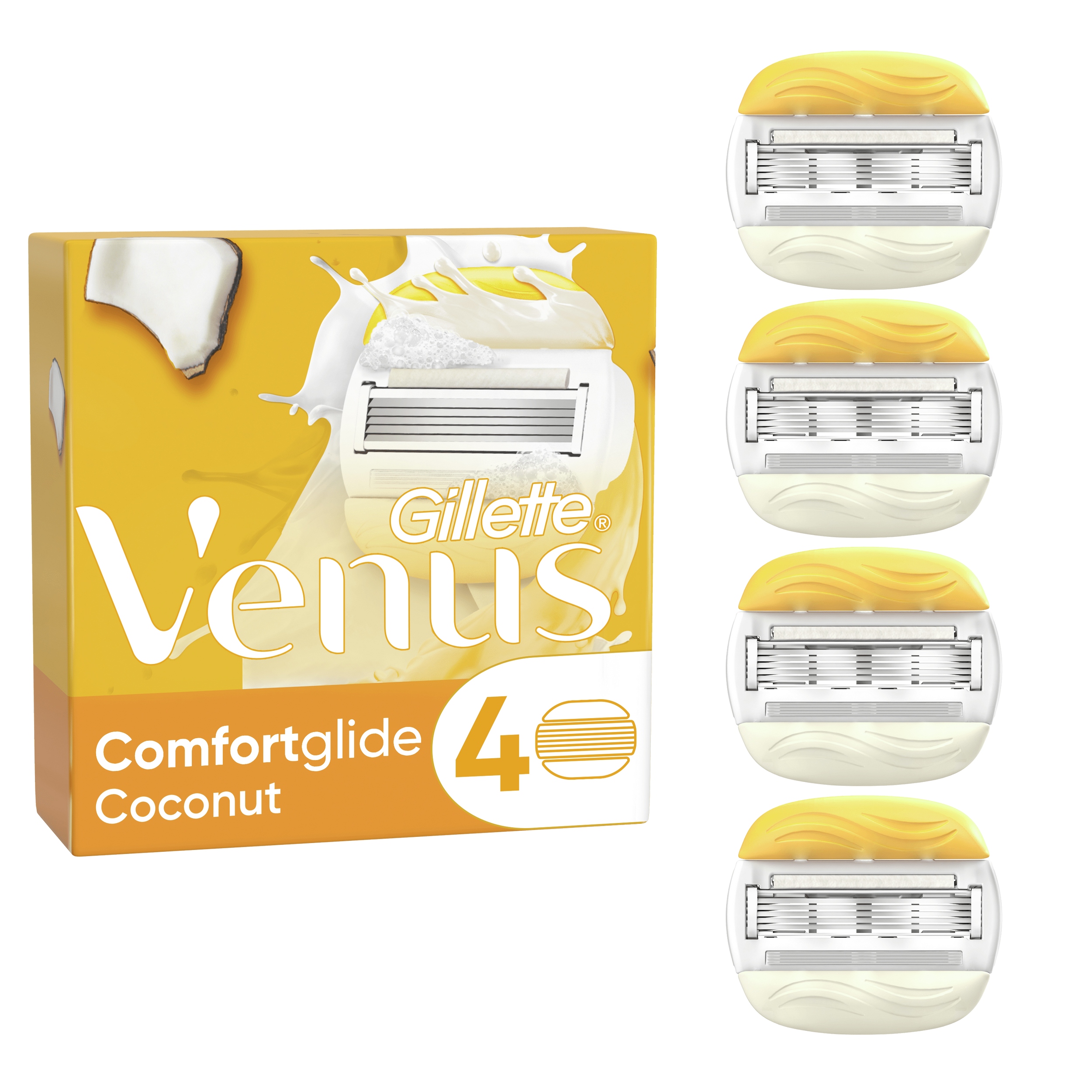 Wkłady do maszynki Gillette Venus Comfortglide Coconut 4 szt.