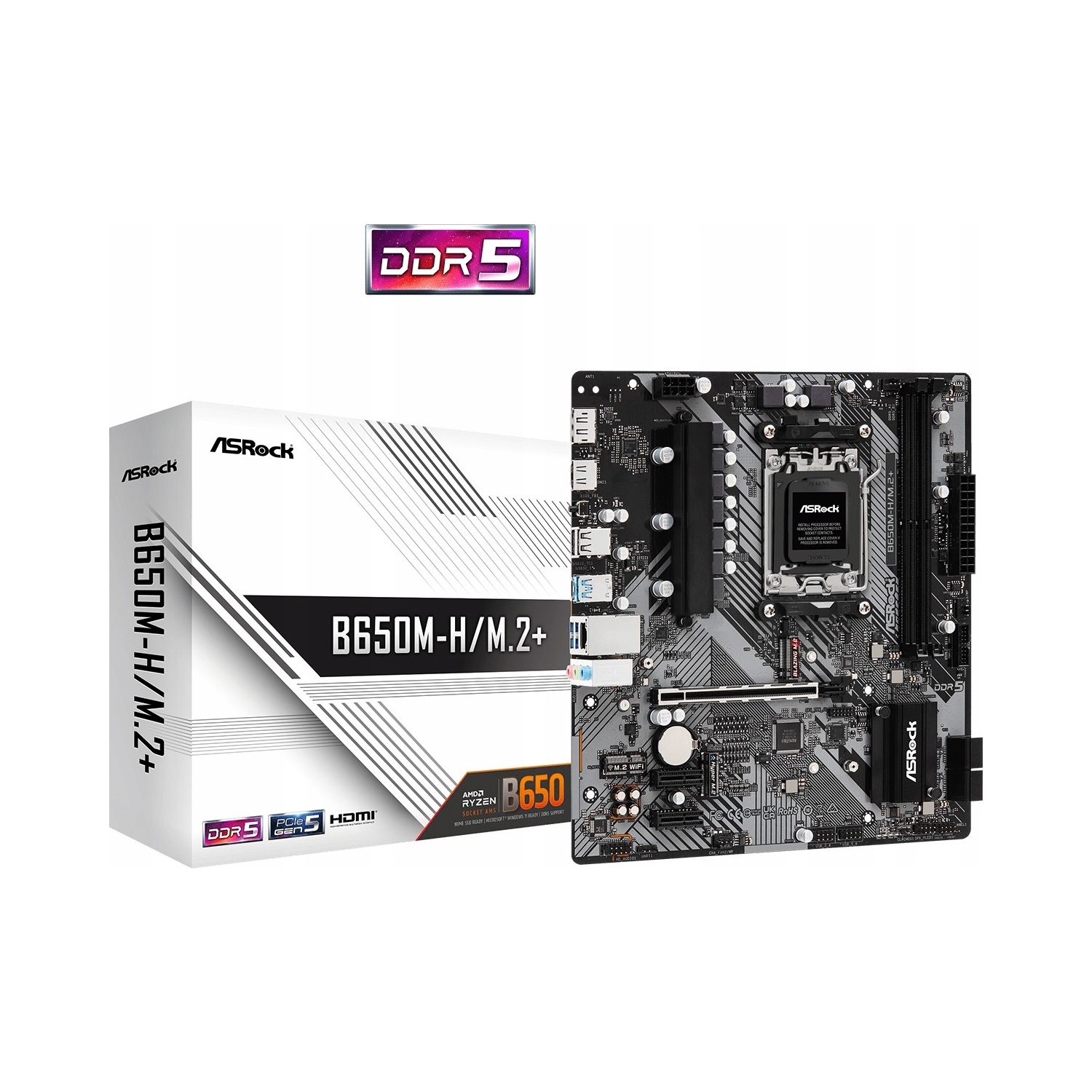 Základná doska Micro Atx ASRock B650M-H/M.2+