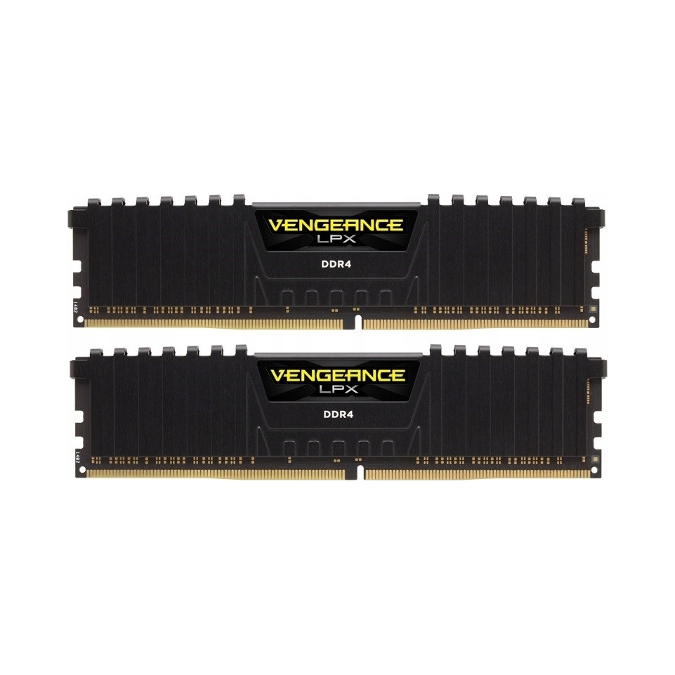 CORSAIR DDR4, 2666MHz 32GB 2x16GB DIMM, 16-18-18-35, XMP 2.0, Vengeance LPX black Heatspreader, Black PCB, 1.2V, for SKL — 2
