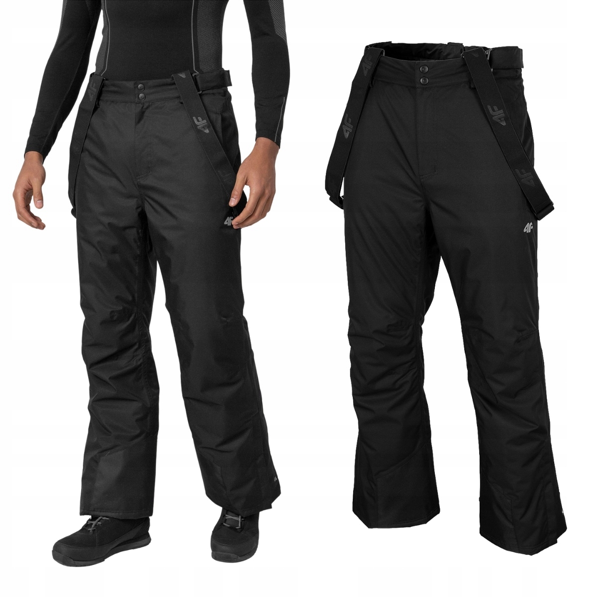 4F Spodnie Męskie Narciarskie SPMN001 czarne r. 3XL membrana 5000