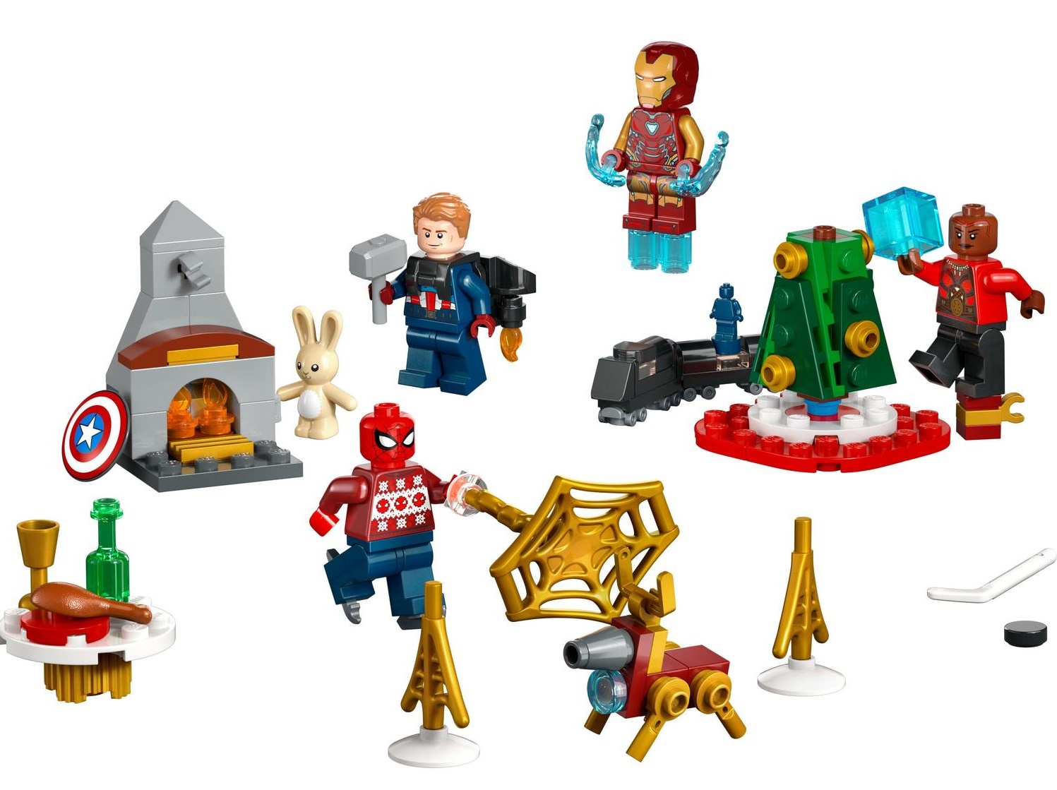 Адвент-календарь LEGO Marvel Avengers 76267 2023, 243 детали и 7 минифигурок, от 7 лет — фото 3