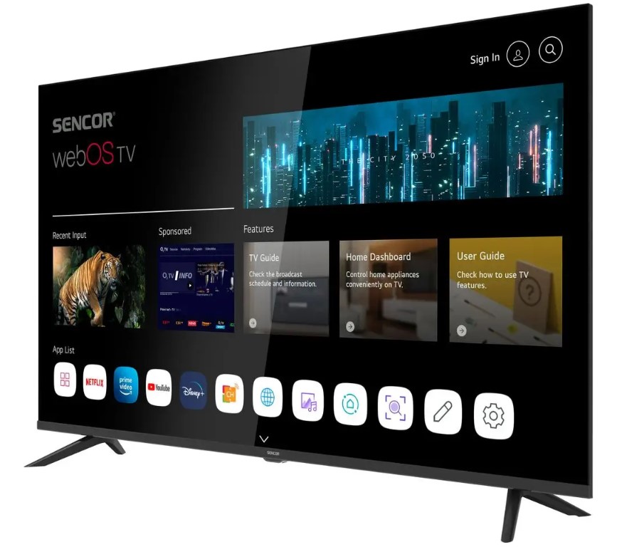 Telewizor Led Sencor Sle 43FS802TCSB 43" Full Hd czarny webOS Smart Tv