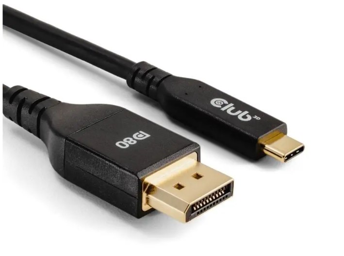 Club3D Kabel Usb-c na DisplayPort 2.1, 10K60Hz, DSC1.2, UHBR10, 1m CAC-1559