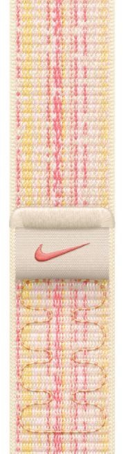 Apple Sportovní řemínek Nike měsíční záře/růžový pro pouzdro 45 mm